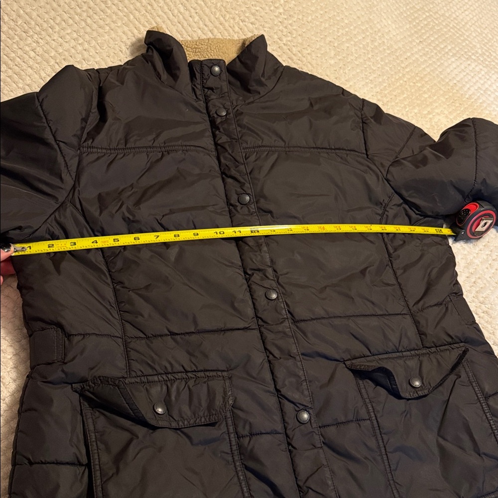 Lands End Brown Quilted Barn Jacket